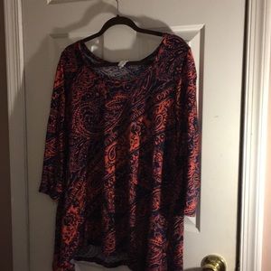Red paisley Jones NY shirt